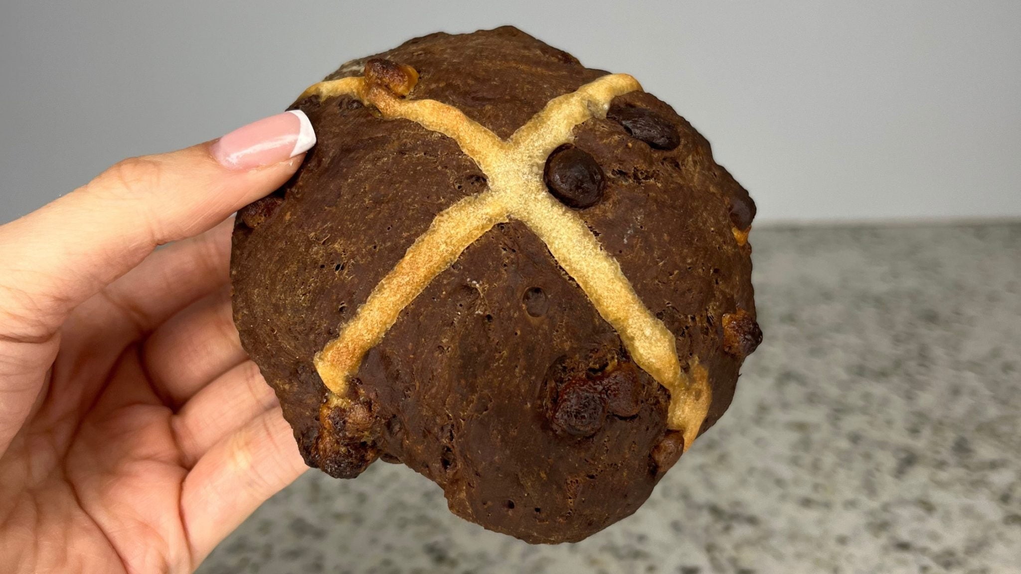 Triple Chocolate Collagen Hot Cross Buns