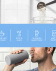 Pura Collagen flex+ supplement bottle with label showing collagen peptides, dietary supplement for skin and joint health.