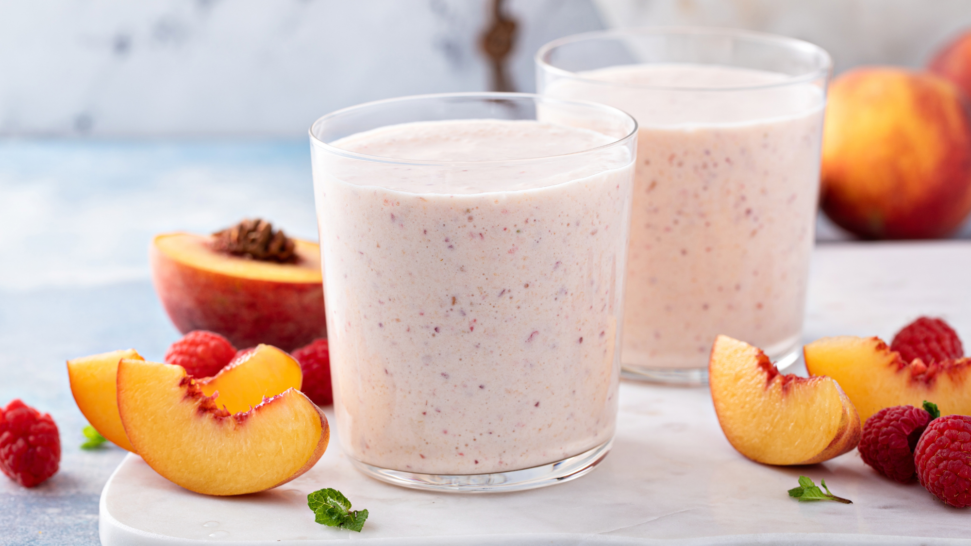 Glow+ Peach & Raspberry Collagen Smoothie